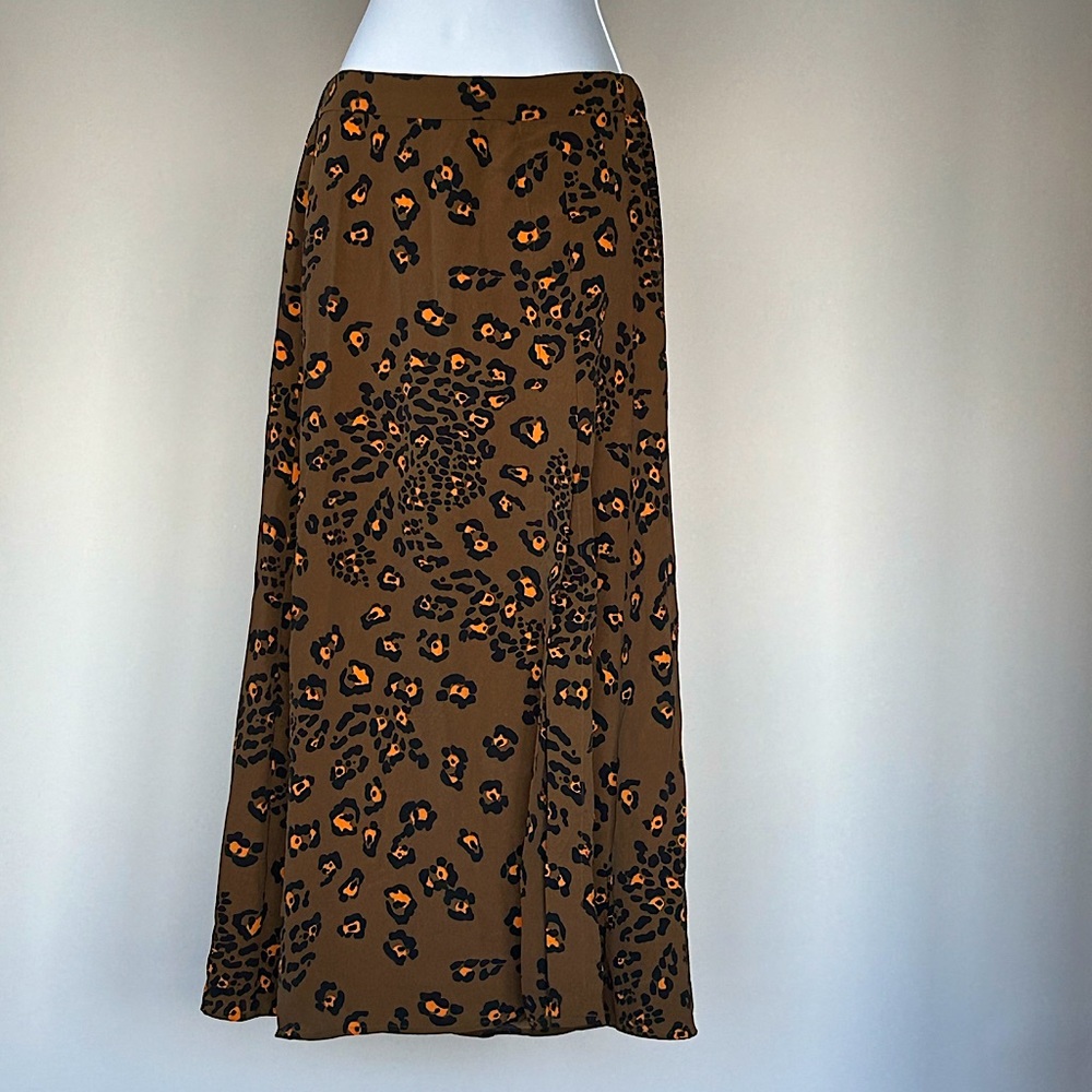 Elodie Cheetah Print Maxi Skirt with Slit